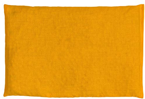 GIRAFFENLAND Lavendel-Körner-Kissen, 30 x 20 cm, mango - Wärmekissen für Mikrowelle und Backofen - 30x20cm Leinsamen + Lavendel