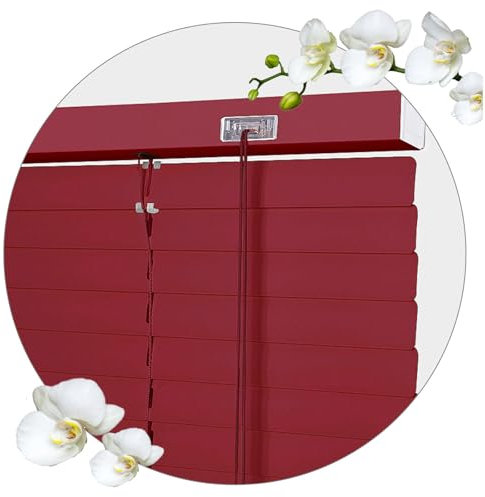 Aluminium-Jalousien für Fenster, horizontale Metall-Fensterrollos, 80 x 200 cm, Thermo-Sonnenschutz, anpassbare Breiten (45/60/75/90/115/130 cm)