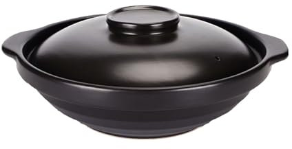 Cazuela De Barro Multifuncional Con Tapa Ideal Para Sopas Y Guisados Boca Ancha Resistente Al Perfecta Para Cocinar Y Servir En Familia