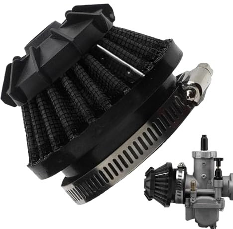 Filtro de aire para moto, filtro de aire de 35 mm, recipiente filtro de aspiración de aire de alto flujo, filtro de aire frío cabezales de seta, filtro de aire motor, ventilación cárter