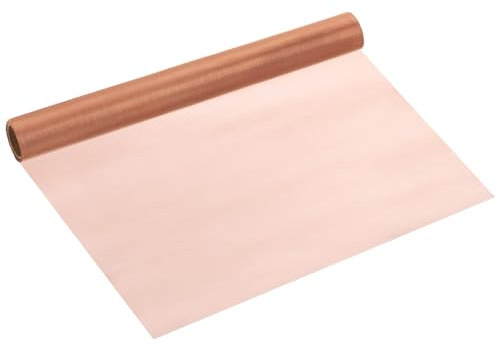 PATIKIL Malla de Alambre Tejida de Latón en Rollo 100cm x 30cm, 1 Rollo de 100 Mallas Filtro de Metal Grueso Compacto de Malla Tupida para Cubierta de Ventilación de Seguridad, Morado
