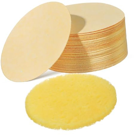Healvian 50stücke Komprimierte Gesichtsschwämme Sanfte Reinigungs Und Peeling-pads Für Tägliche Hautpflege Für Make-up-entfernung Und Gesichtsreinigung Im Spa-stil