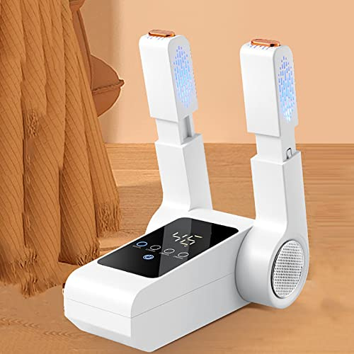 Essiccatore per scarpe e deodorante, asciuga stivali intelligente con design retrattile e timer, ideale per stivali da lavoro e scaldacristalli