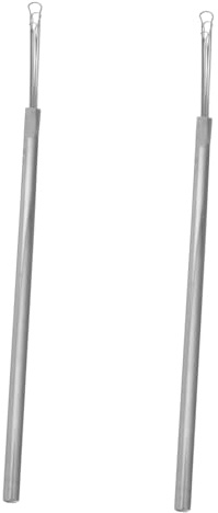WRITWAA 2 Stück Ohrenschmalzentferner aus Rostfreiem Edelstahl Tragbare Metallene Ohrmulden Leicht zu Reinigen für Erwachsene für Heimgebrauch