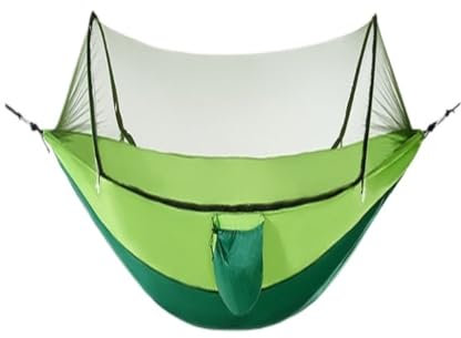Hängematte, Outdoor Camping Baum Zelt Stuhl, Outdo Outdoor Hammock with Mosquito Net - Anti-Rollover Summer Swing Chair for Camping and Home Use(B)