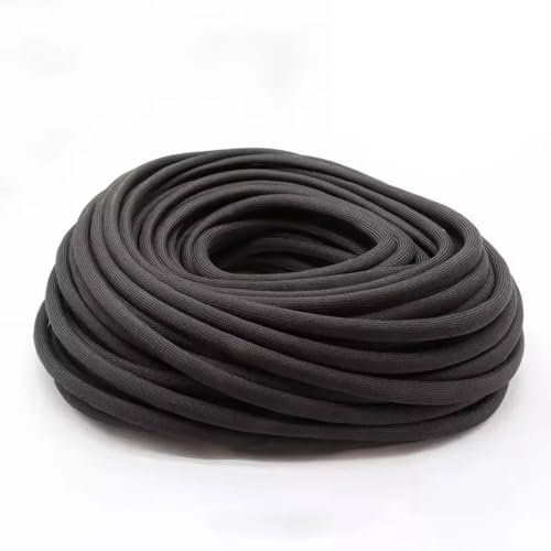 YINLUCK Guaina Intrecciata in Fibra di Vetro 1-20 Mm (15 M) – Rivestita in Resina Siliconica, Alta Temperatura 600 °C, Guaina Isolante for La Protezione di Cavi E Tubi(1mm)