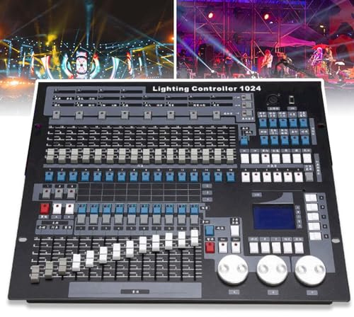 Controller DMX, console di illuminazione da palco a 1024 canali, attrezzatura DJ DMX 512, dimmer inglese per grafica RGB, CMYK, Color e GOBO