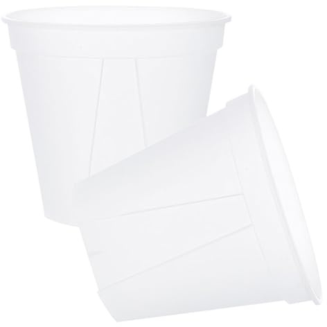 OSALADI Lot de 2 Pots à Orchidées Transparents avec Trous D’Aération Diamètre 27 CM Plastique Robuste Pot de Jardinage pour Plantes D’Intérieur et Extérieur pour Culture et Croissance