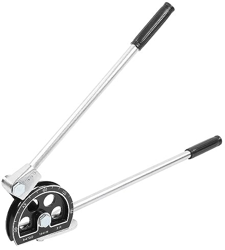 Yctze Piegatubi Manuale Attrezzo Piegatubi da 19 Mm / 4 Pollici 180° + Tubo in Rame Ad Alta Durezza in Lega di Alluminio Strumenti da 180 Gradi e Miglioramento della Casa