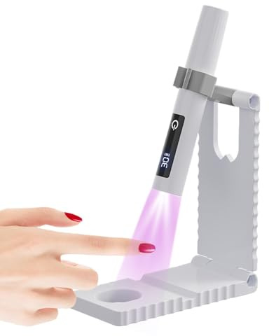 Lampada UV per unghie portatile Asciugatrice LED Ricaricabile USB | Lampada UV Portatile per Unghie dotata di display LCD per Studio, Casa, Salone, Ragazze, Manicure, Campeggio, Viaggi On The