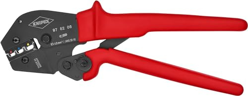 KNIPEX Crimpzange, 97 52 06 SB | Geeignet auch für Zweihandbedienung in Blistermit rutschhemmenden Kunststoff-Hüllen 250 mm