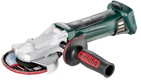 Metabo Akku-Flachkopf-Winkelschleifer WF 18 LTX 125 Quick (601306840) 18V Li-Ion (ohne Akkupack, ohne Ladegerät); metaBOX 165 L, Scheiben-Ø: 125 mm, Leerlaufdrehzahl: 8000 /min