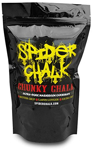 SPIDER CHALK Lab-Grade Chunky Texture Premium Climbing Chalk for Weightlifting, Gym, Powerlifting, and Rock Climbing - Better Grip, Healthy Skin, Better Performance
