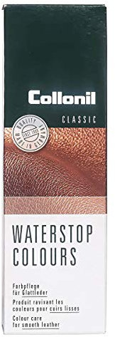 Collonil Waterstop Colours Schuhpflege für Glattleder 75 ml + Rema Ersatzschwammaufträger (438 Dark Berry)