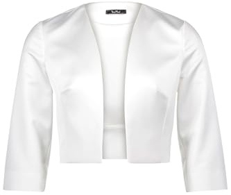Vera Mont Damen 0059/4822 Bolero, per Pack Weiß (Offwhite 1014), 46 (Herstellergröße: 46)