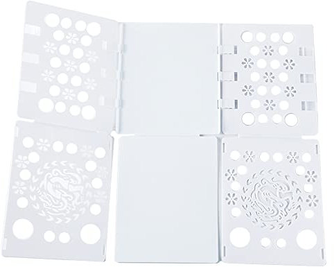Clothes Folder Board, T-Shirt Folding Organizer Board Flip Display Fold Laundry Folder For Adult, Home Use, Kid (White)