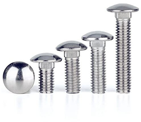 M8 (8mm) A2 Stainless Cup Square Carriage Coach Bolt Dome Head (Fully Threaded) DIN 603 by MultiScrew - Corrosion Resistant (10, M8 x 60mm)