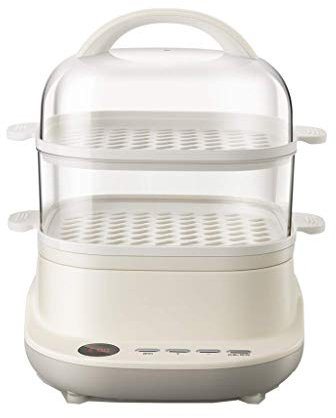 OQHAIR Vaporera eléctrica Inteligente Multifuncional para el hogar, pequeña Gran Capacidad, Apagado automático, vaporera Multicapa, vaporera de Cocina