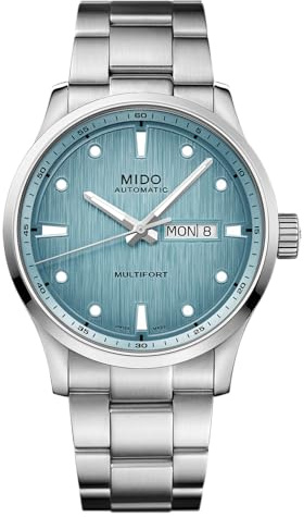 MIDO Multifort M Freeze – schweizisk automatisk klocka för män – blå urtavla – fodral 42 mm – M0384301104100