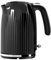 LONGDEEM Elektrischer Wasserkocher mit Edelstahlfilter, Nicht-BPA, 1,7 Liter, Wasserkocher mit blauer LED, Trockenkochschutz, 2200 Watt, schnelles Erhitzen, Schwarz