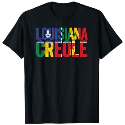 Louisiana Creole Flag Vintage T-Shirt