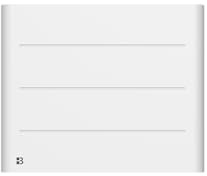 BESTHERM - Radiador eléctrico fijo de inercia seco cerámico 1000 W Bestherm TANIN horizontal blanco