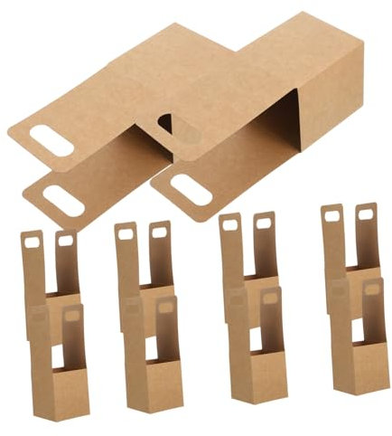 GLEAVI 10pièces Porte-gobelet Pliable à Emporter Pour Boissons Chaudes Et Froides Porte-gobelet Carton Avec Poignée Pratique Pour Boissons à Transporter