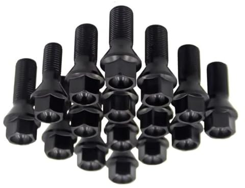 Radbolzen M12 X 1,5 Radbolzen Schwarz Ersatzteilnummer 36136781150 Kompatibel Mit Für 525i Für 530i 2001–2010 Für 528i 1996–2010
