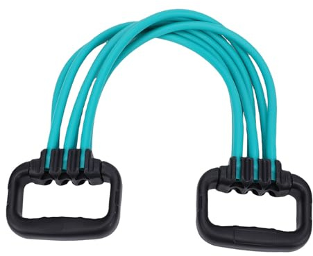 TARSHYRY Bandas de Resistencia con Asas, Banda de Resistencia Ajustable de 6 Tubos, Entrenador Muscular de Hombro, Espalda, Pecho, Bandas Elásticas de Entrenamiento de Fuerza para Yoga,