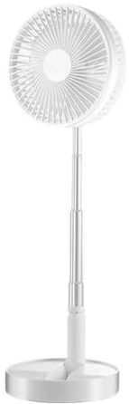 Pedestal Fan Oscillating – 7200mAh Battery 39 Inch Adjustable Height | Three in 1 Foldable Standing Desktop Ventilador with Remote Control | 4 Speeds Rechargeable Base Cooling Tool for Home Office