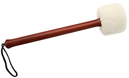 XDrum MBD1-S Konzert Schlägel große Trommel weich Fellkopf, Länge: 38cm | Konzertschlägel für große Trommel, Kopfdurchmesser: 8cm, Kopflänge: 7cm, Griffdurchmesser: 3cm, Handschlaufe