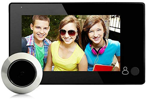 BW 4.3 inch Digital Peephole Viewer Door Eye Doorbell Wireless Home Doorbell 145 Degrees Security Camera For Private