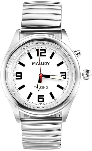 MAUJOY Sprechende Uhr für Damen für Blinde Senioren mit Sehbehinderung, Laute und klare Stimme,Spricht Deutsch