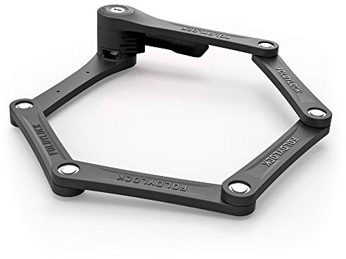 FoldyLock Clipster - Lucchetto pieghevole per bicicletta pieghevole con chiusura a clip, ultra elegante, leggero e di sicurezza per bici e scooter, 75 cm