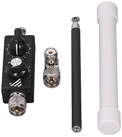 Antena de Onda Corta QRP HF Banda Completa Sintonizada Antena FM Aviación UV Antena con Fuerte Direccionalidad para Transmisión de Recepción de Señal