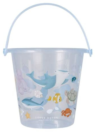 Little Dutch 2010590 Sandspielzeug Eimer - Sea Life blau