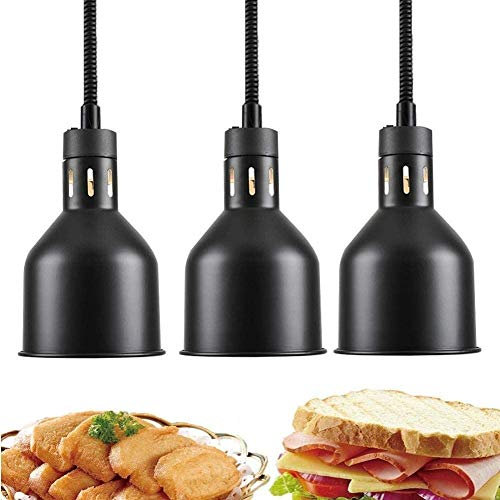 Scpantkend 3 Pack Food Heating Lamp Buffet Warmer Electric Infrared Light Bulb Restaurant Kitchen Equipment Food Isolated Lamp