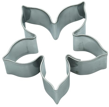 BekkiB - Ausstecher Blume - Ausstechform ca. 4,9 x 4,9m - Spülmaschinengeeignete Ausstechform aus Edelstahl - Zum Backen von Plätzchen - 3472