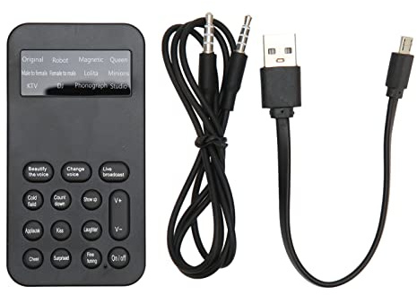 Changeur De Voix, Modulateur De Voix Portable, Dispositif De Changeur De Voix, Appareil D'effets Sonores Portable Avec 8 Options De Modulation Vocale Pour les Appels Téléphoniques Et les Jeux