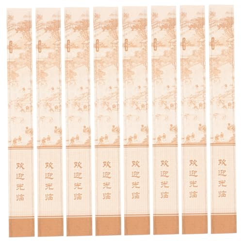 GOOHOCHY 500 pcs Disposable Chopsticks Pouches Paper Chopsticks Sleeve for Restaurant Supplies Paper Pocket for Kitchen Outdoor Picnic Tableware Protection Portable Open Design Storage