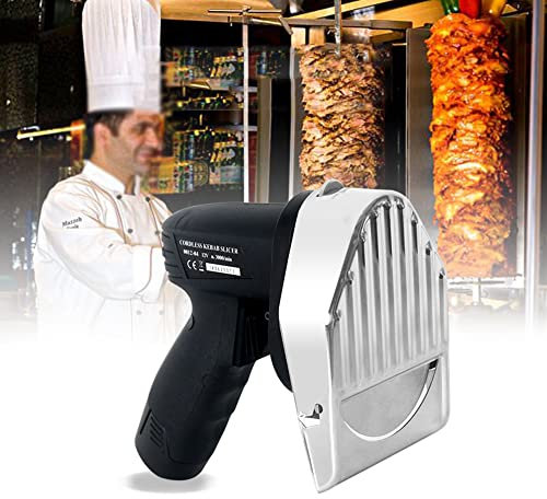 MLUENF Electric Shaver, Kitchen Electric Kebab Electric Kebab Knife With 2 Blades For Cutting Shawarma Doner Kebab