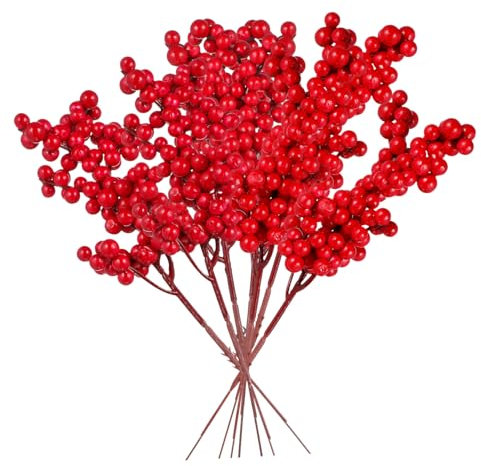 OUNONA 2sets Künstliche Bouquet Handwerk Material Weihnachten Decor Hochzeit Party Mittelpunkt 10 Stücke * 2