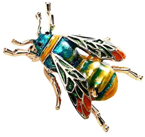 WRITWAA Kreative Cartoon-brosche Kleine Biene Delikate Tier-stecknadel Für Kleidung Anstecker Für Jacken Pullover Taschen Modisches Geschenk Für Familie Und Freunde