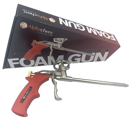 CROMAR – AlphaChem Value+ Foam Gun | Dispensing Insulation Foam Gun | Heavy Duty Foam Spray Application Gun | Precision Applicator for Gun Grade Expanding Foam – Caulking – Insulation