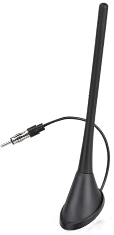 Eightwood Auto Antenne Dachantenne FM AM Autoradio Antenne Auto Radio Antenna Kurz mit 20cm Verlängerungskabel für Autoradio LKW SUV Stereo Receiver Media Head Units Digital Radio FM Tuner