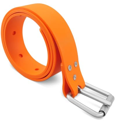 Diving Weight Belt Rubber Weight Belt Fit for Free Diving Spear Fishing Diving Belt 53 Inch, with Quick Release Stainless Steel Buckle
