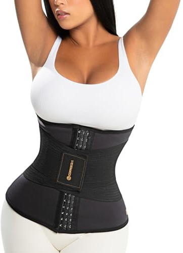 COPPER SLIM Hourglass Essentials Waist Trainer for Women – Waist Cincher & Compression Belt for Belly Fat Reduction, Sweat-Enhancing Fabric, Body Shaping & Slimming