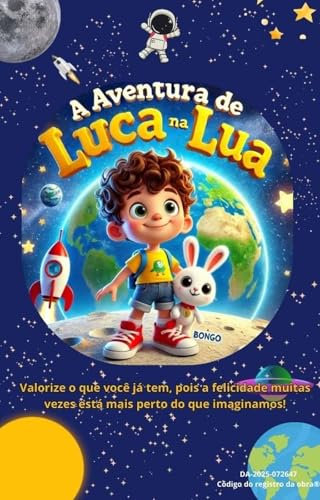 A Aventura de Luca na Lua: Uma Jornada Espacial Incrível para Crianças - Ebook Infantil: História Educativa e Ilustrada sobre o Espaço o Universo e a Vida - Ebook Infantil (Portuguese Edition)