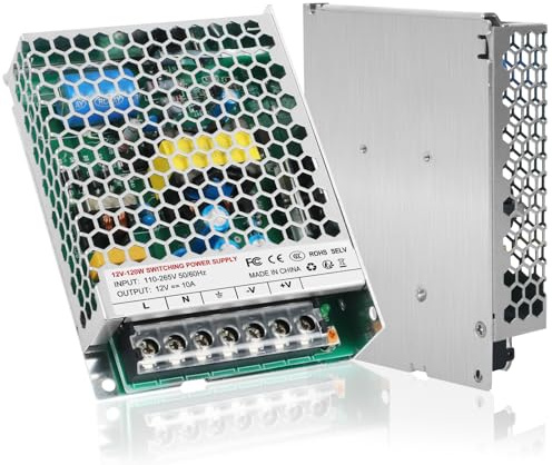 Transformateur 220V 12V LED 120W, alimentation 12v 120w 10A pour G4, GU5.3, MR11, MR16, Bande LED, convertisseur 220v 12v pour treuil Cric Voiture Moniteur LCD Caméra Sécurité CCTV Stéréo Voiture