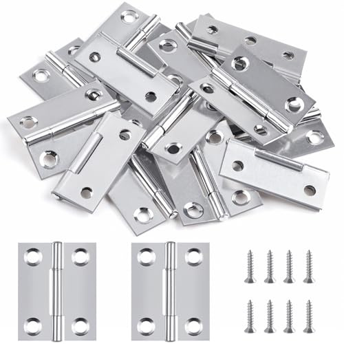 Jeboler Scharniere Klappbar Klein 38mm × 30mm, 24Stk Edelstahl Türscharnier